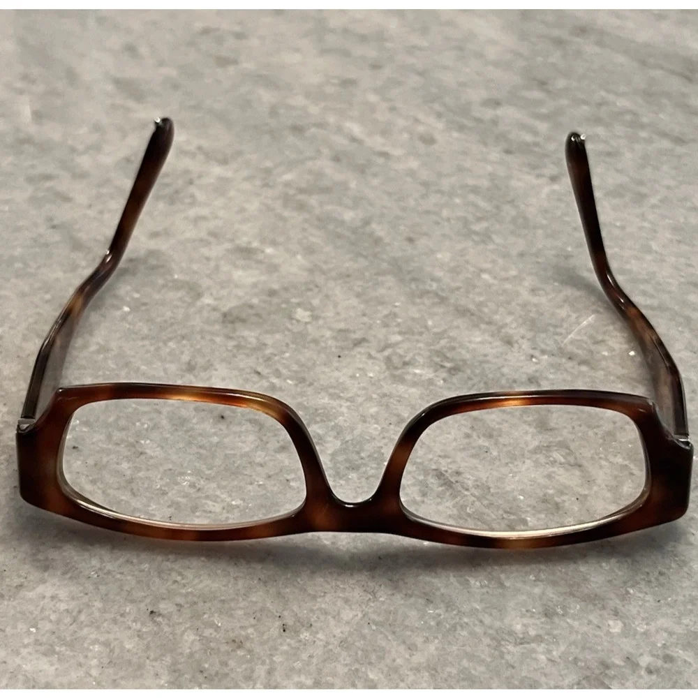 Chloe Eyeglasses Frames Rectangle Full Rim Tortoise Shell Brown 135